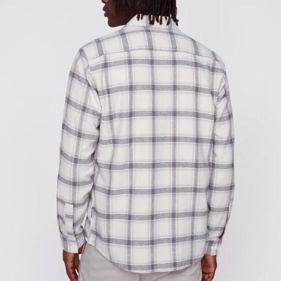 Projek Raw Stone Brushed Flannel Plaid Long Sleeve Plaid Shirt - Picture 3 of 3
